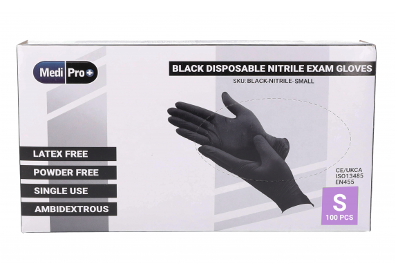 Glove - MediPro Black Nitrile Gloves