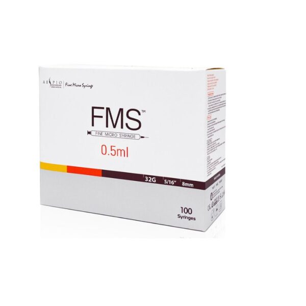 FMS Fine Micro Syringe 0.5ml Box x100