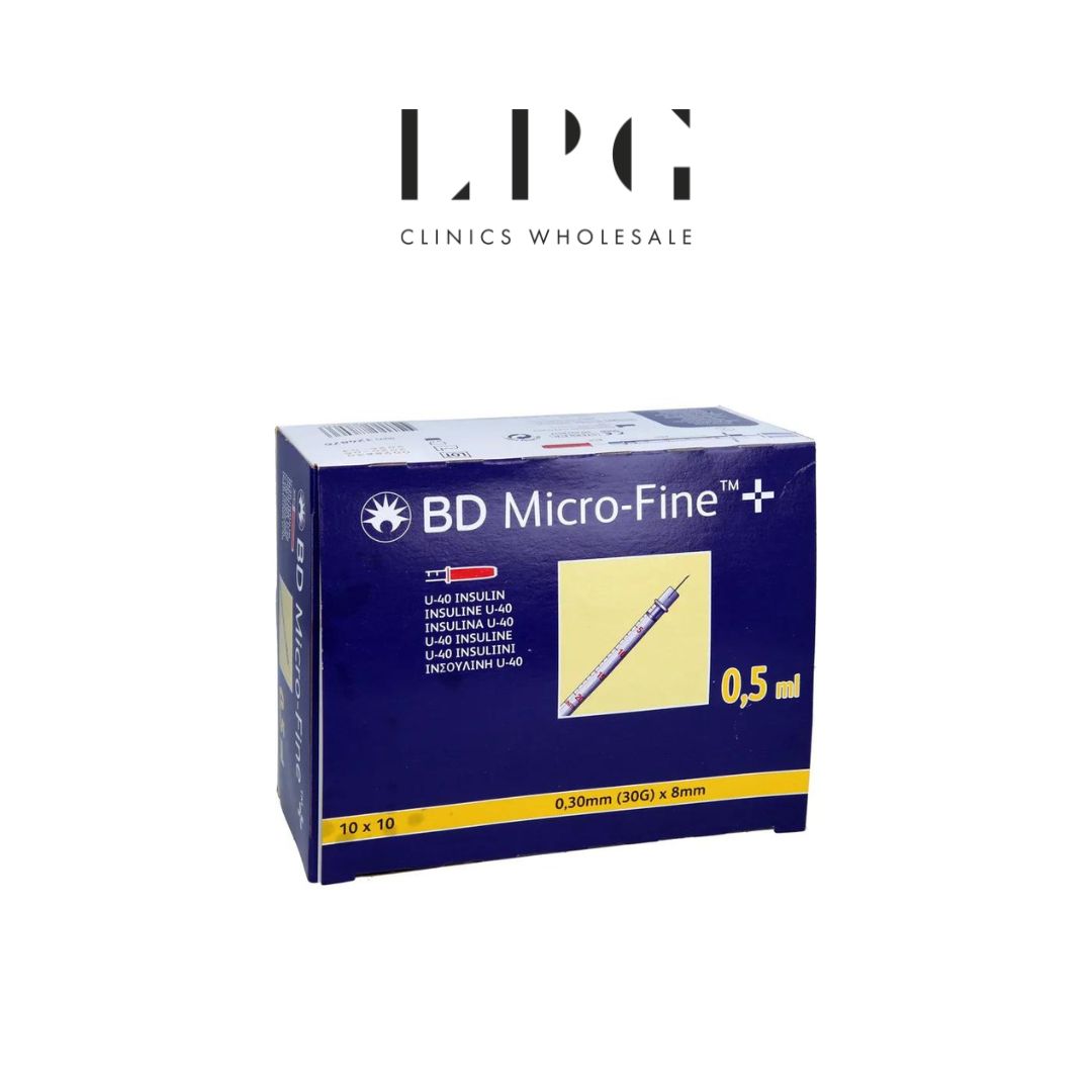BD MicroFine Plus 0.5ml U-40 30g 8mm