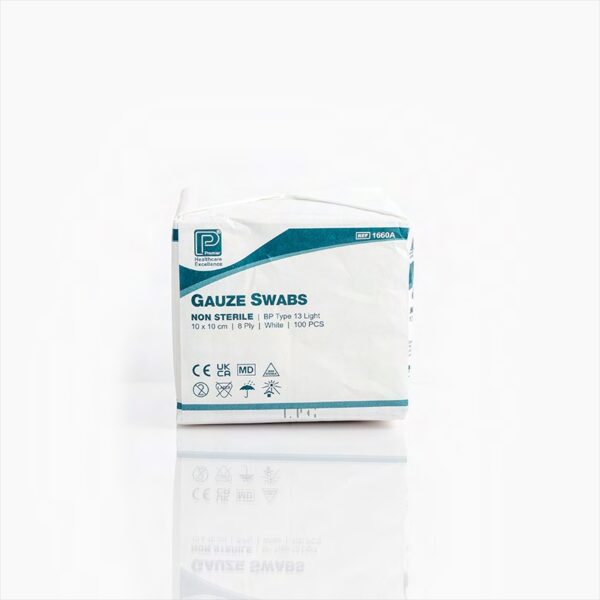 Gauze Swab Blue BP 10 x 10cm 8 Ply (Pack of 100) - Image 2