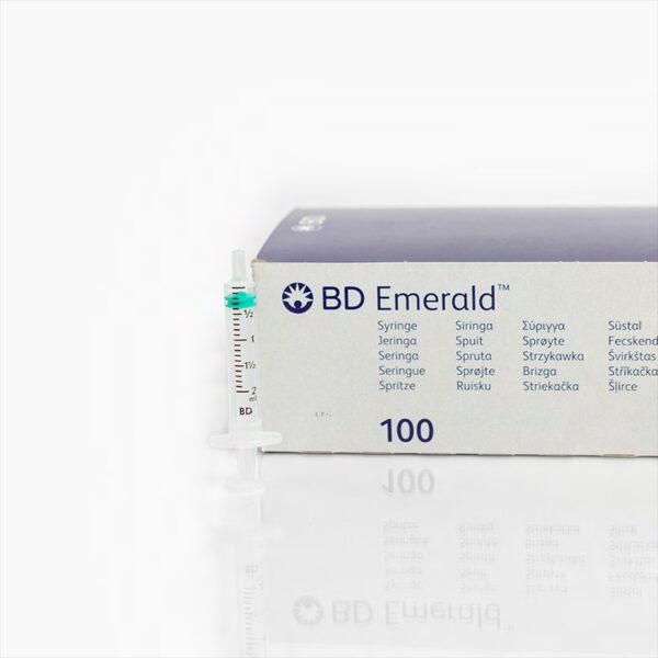 BD Emerald Hypodermic Syringe 10 x 2ml - Image 2