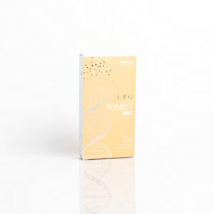 Sure, I can provide an alt text description for this image as well. Alt Text: A box of "Newest One" skincare product by Mastelli is shown against a white background. The packaging is primarily a light beige color with subtle text and design elements. The text on the box reads "Newest One" in a stylised font, with additional smaller text below it, likely indicating the product's ingredients or description, such as "Polynucleotides + Active Hyaluronic Acid" and "HPT." The Mastelli logo is faintly visible at the bottom. The box has a minimalist design with a reflective surface, giving it a sleek and modern appearance.