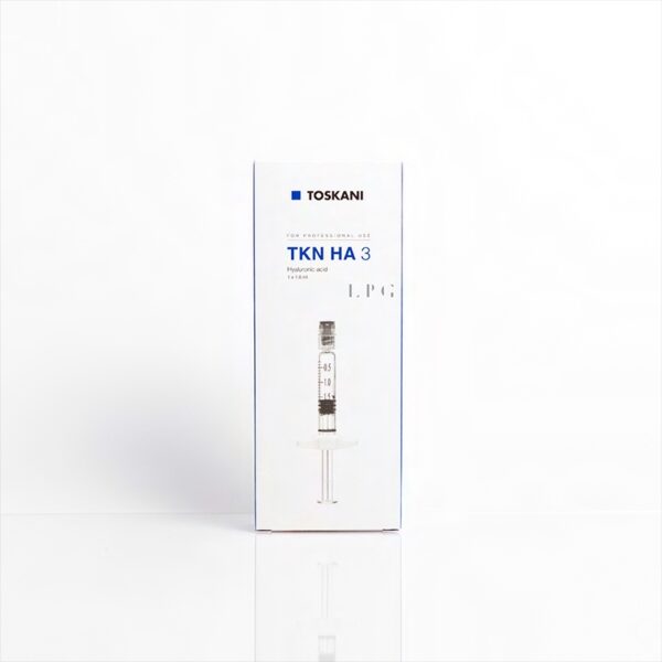 A box of a skincare or medical product is shown against a white background. The packaging is primarily white with a clean, minimalist design. The text on the box reads "New One" in bold black letters, with additional smaller text below it, likely indicating the product's ingredients or description, such as "Polynucleotides + Active Hyaluronic Acid" and "HPT," similar to the "Newest One" product by Mastelli. A small blue logo or symbol is visible at the top left corner. The box has a sleek, modern appearance with a reflective surface