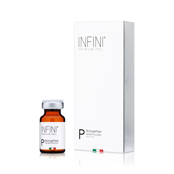 INFINI Premium BioAgePeel is a complex of biologically active acid substances