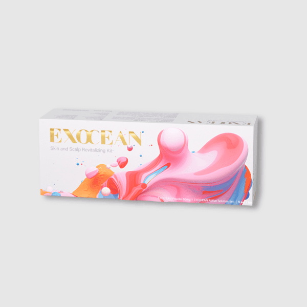 EXOCEAN Exosomes, High-concentration botulinum-derivative ingredient targeting damaged skin and hair cellular structures.