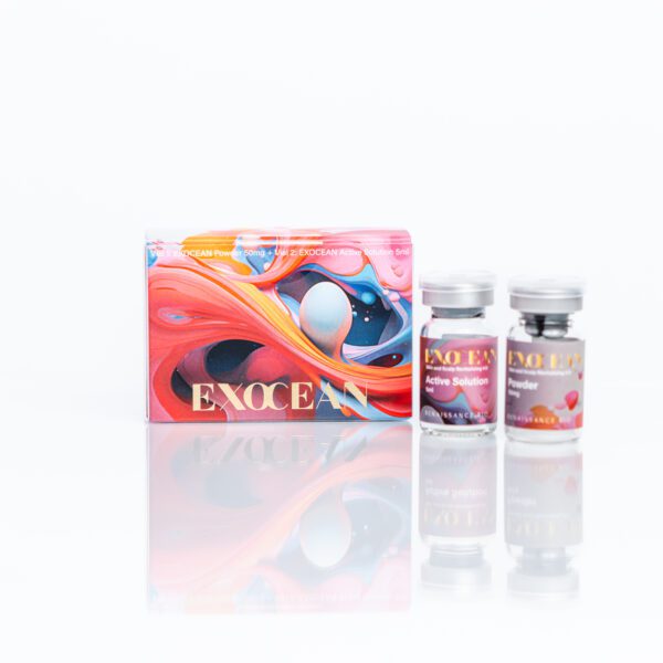 EXOCEAN Exosomes, High-concentration botulinum-derivative ingredient targeting damaged skin and hair cellular structures. Exocean Partner and Train