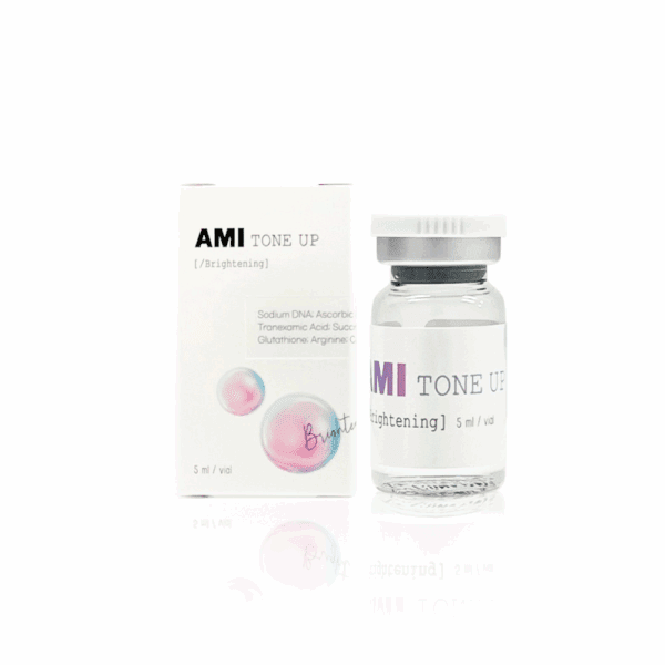 Ami Tone Up Brightening Skin Booster – 6 vials, luxury mesotherapy with polynucleotides and exosomes