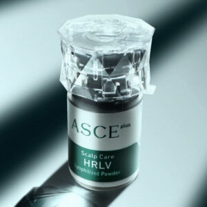 ASCE Plus Derma Signal Kit SRLV box next to Vial 1 Lyophilized Powder and Vial 2 Diluent for professional skin rejuvenation treatments.