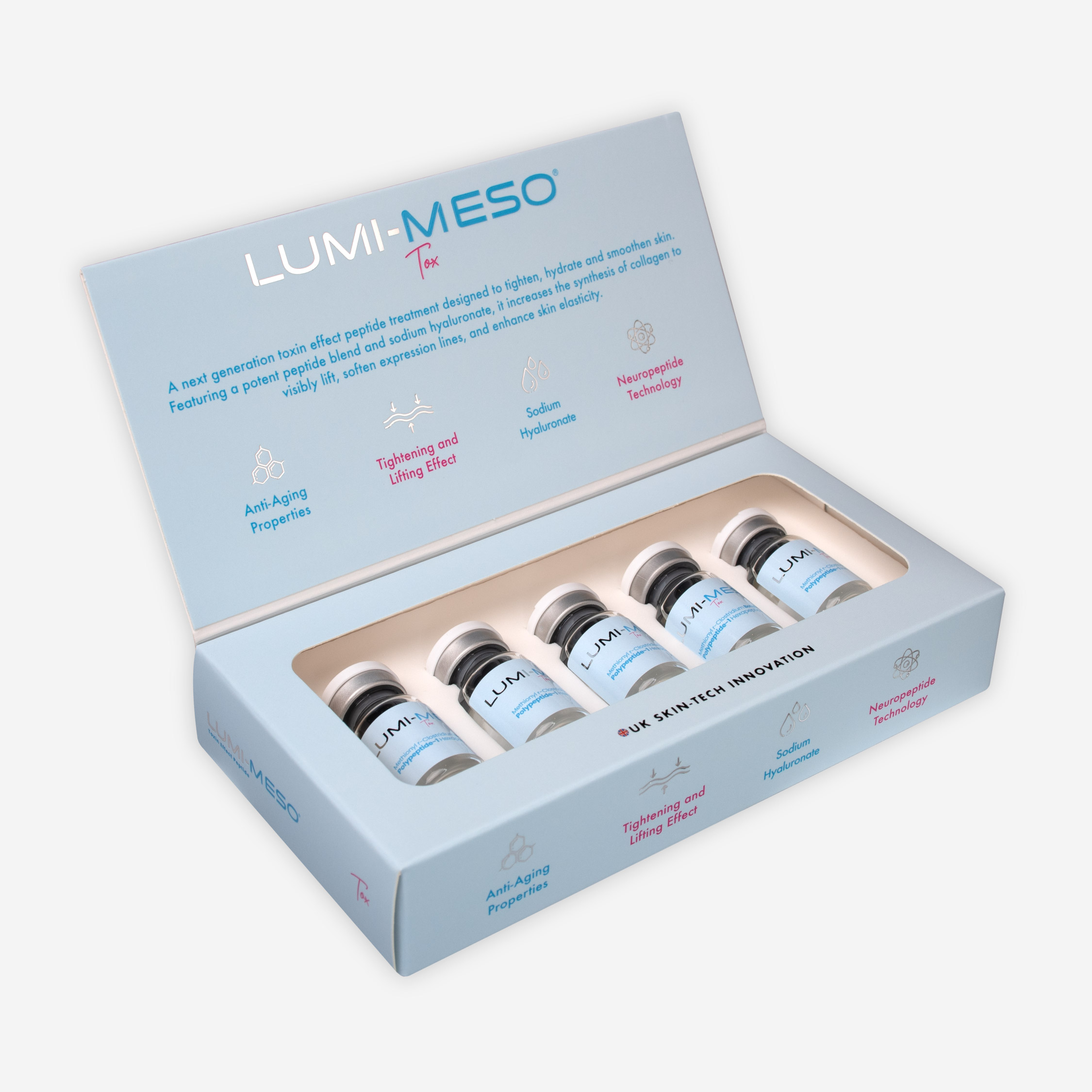 Lumi-Meso Tox Microneedling Serum (5 x 5ml vials)- 10 treatments per pack - Image 2